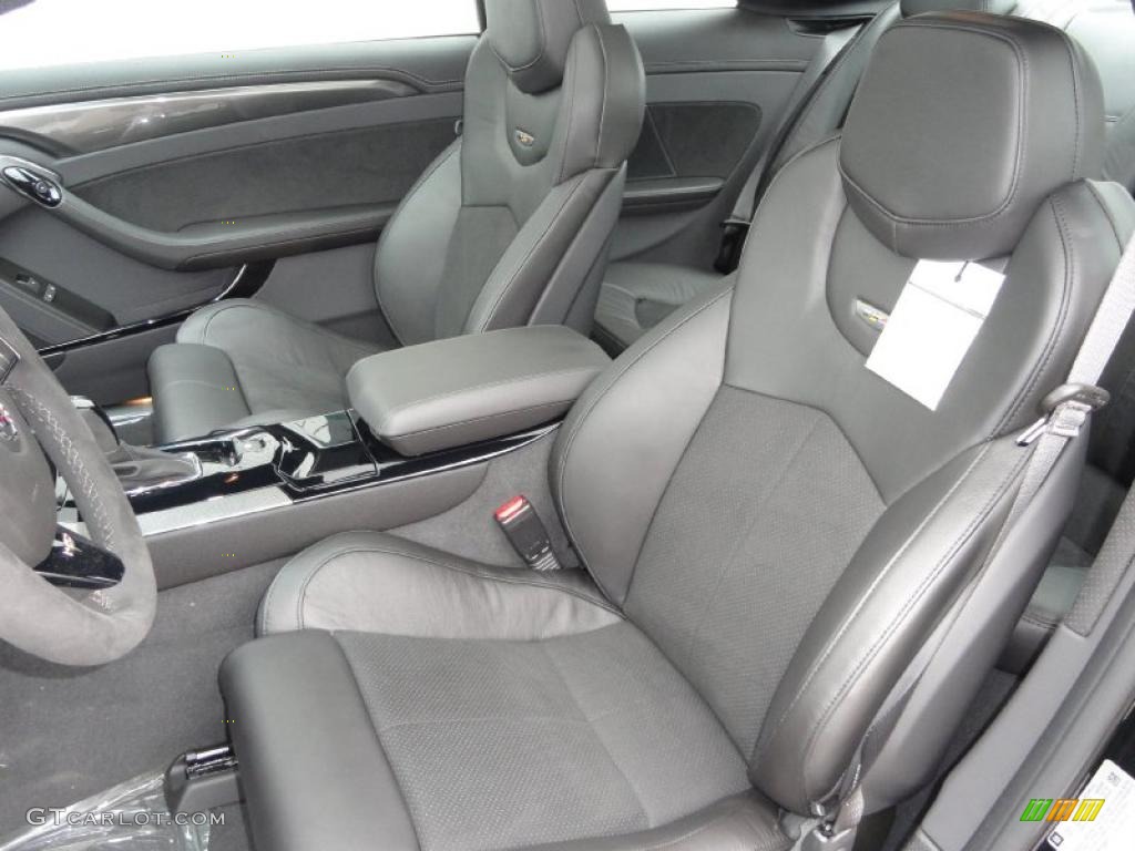 Ebony Interior 2011 Cadillac CTS -V Coupe Photo #46537497