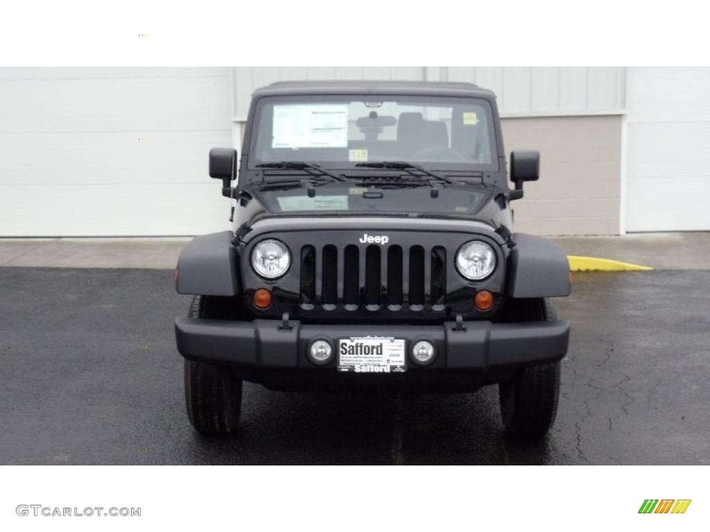 2011 Wrangler Sport 4x4 - Black / Black photo #2