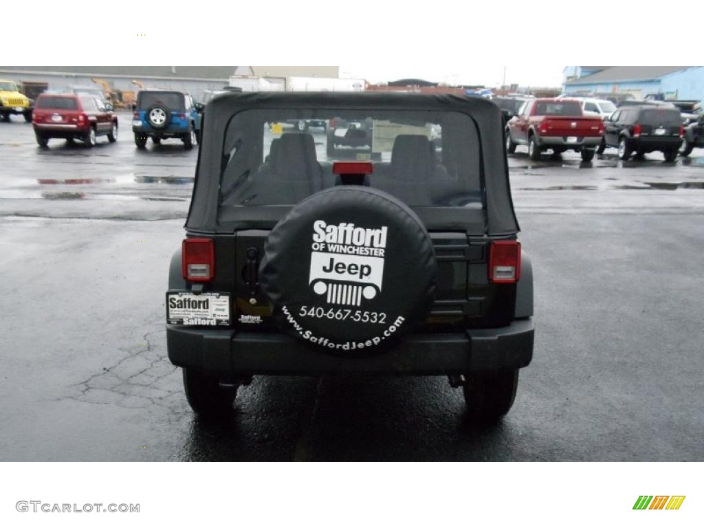 2011 Wrangler Sport 4x4 - Black / Black photo #5