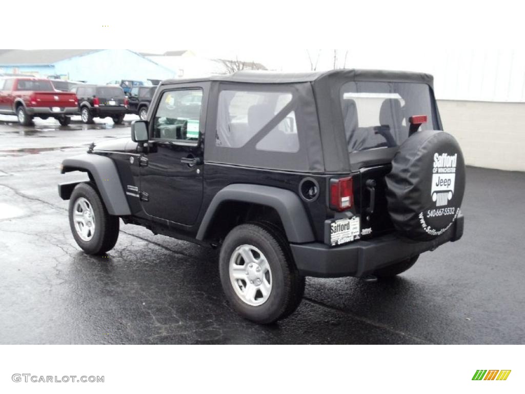 2011 Wrangler Sport 4x4 - Black / Black photo #6