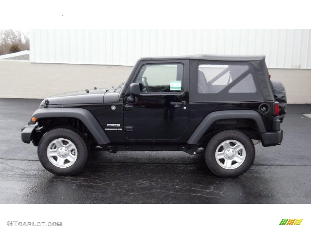 2011 Wrangler Sport 4x4 - Black / Black photo #8