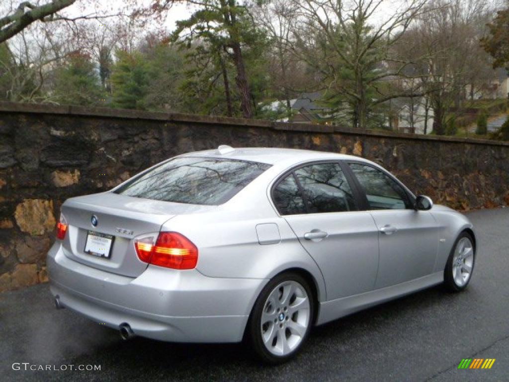 2008 3 Series 335i Sedan - Titanium Silver Metallic / Black photo #10