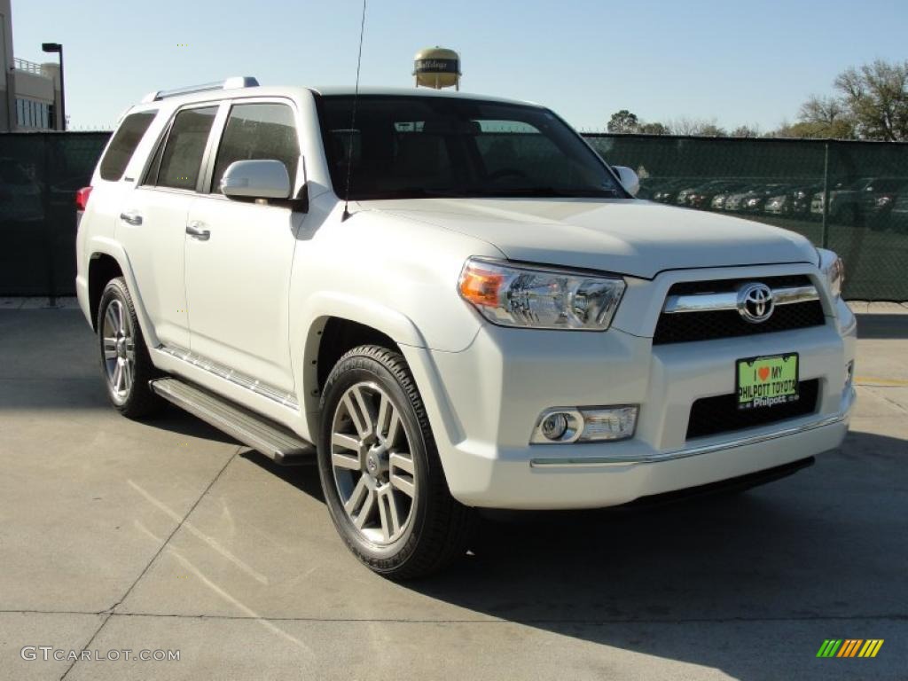 2011 4Runner Limited - Blizzard White Pearl / Sand Beige Leather photo #1