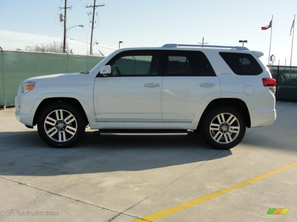 2011 4Runner Limited - Blizzard White Pearl / Sand Beige Leather photo #6
