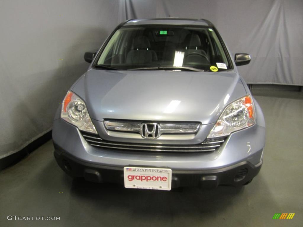 2009 CR-V EX 4WD - Glacier Blue Metallic / Gray photo #2