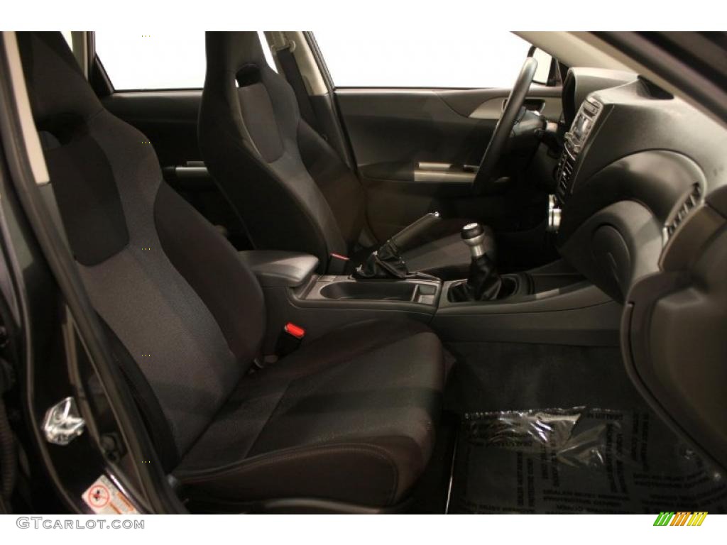 2008 Impreza WRX Sedan - Dark Gray Metallic / Carbon Black photo #14