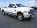 2011 Bright White Dodge Ram 2500 HD Laramie Longhorn Crew Cab 4x4  photo #3