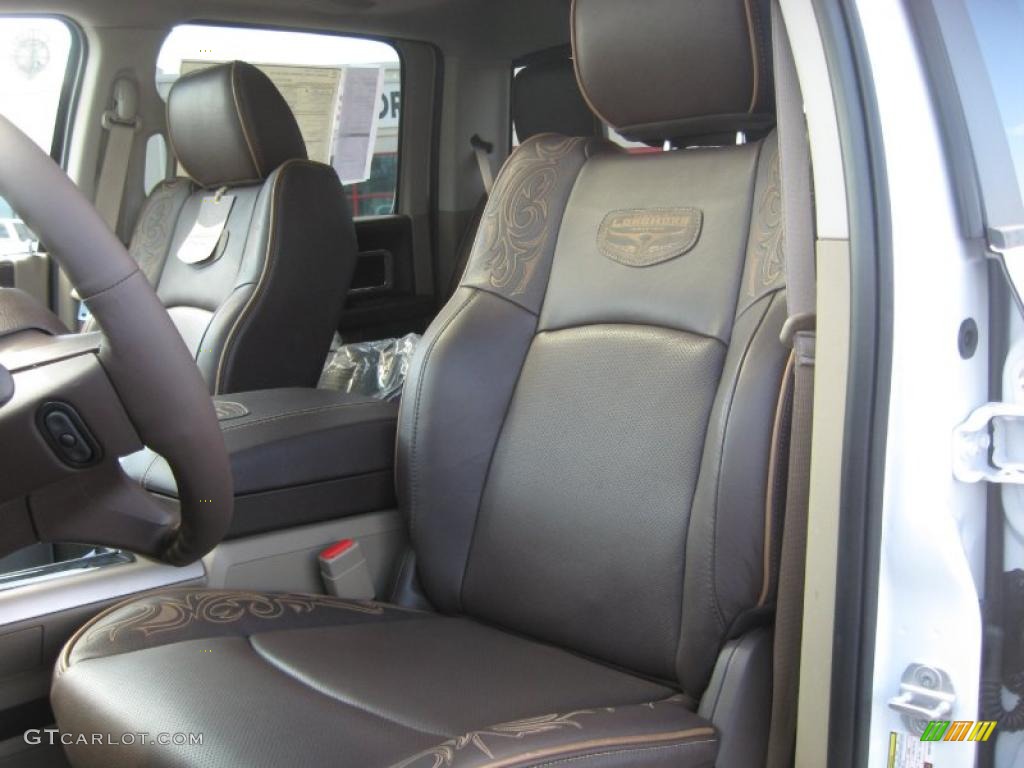Light Pebble Beige/Bark Brown Interior 2011 Dodge Ram 2500 HD Laramie Longhorn Crew Cab 4x4 Photo #46543491