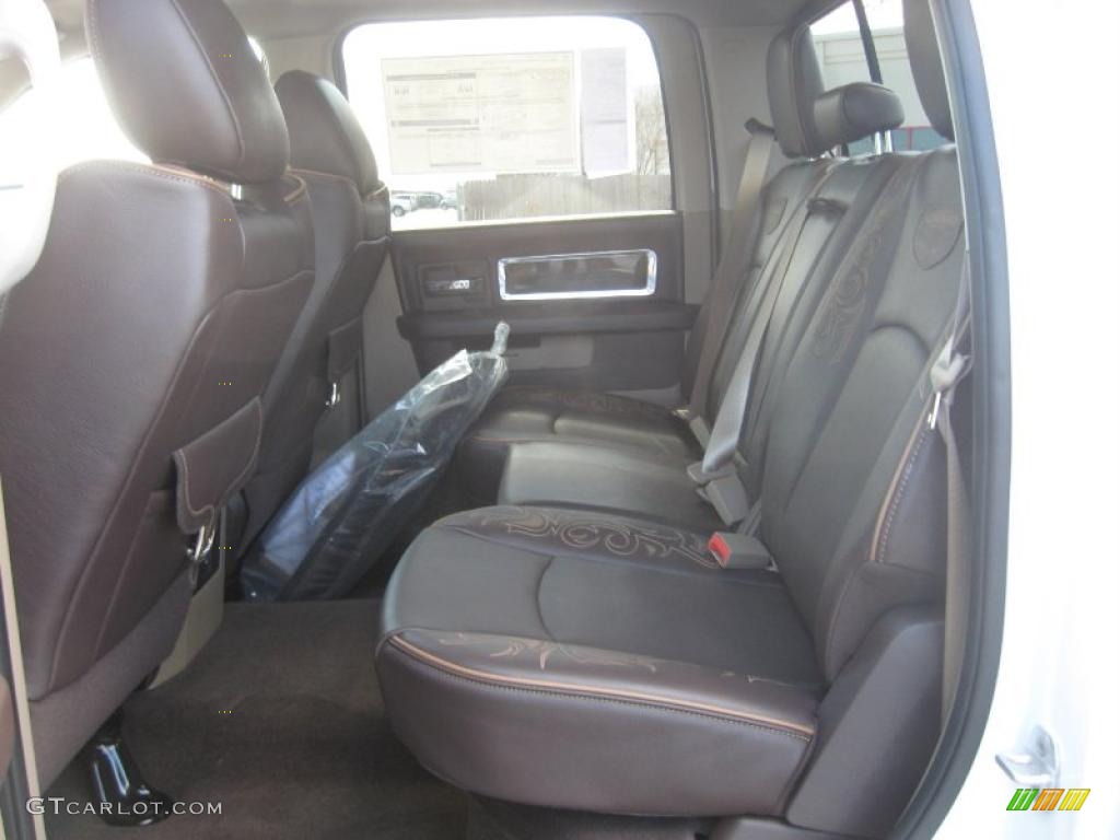 Light Pebble Beige/Bark Brown Interior 2011 Dodge Ram 2500 HD Laramie Longhorn Crew Cab 4x4 Photo #46543500