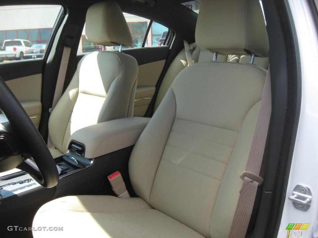 Black/Light Frost Beige Interior 2011 Dodge Charger SE Photo #46543563