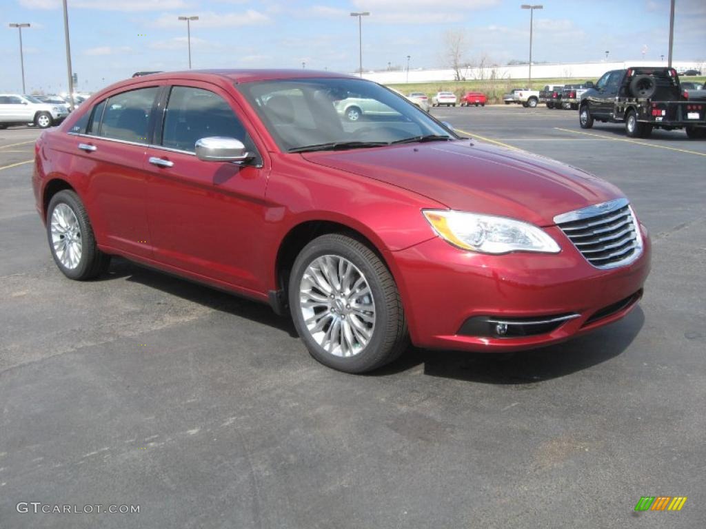 Deep Cherry Red Crystal Pearl 2011 Chrysler 200 Limited Exterior Photo #46543641