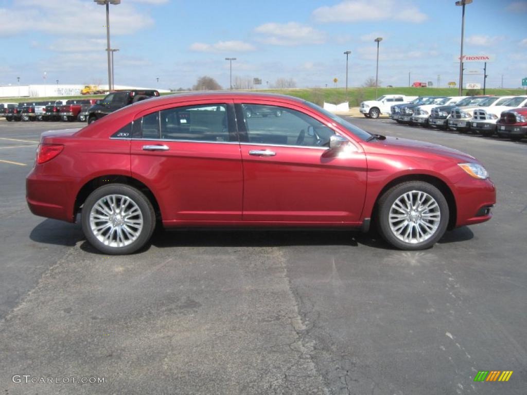 Deep Cherry Red Crystal Pearl 2011 Chrysler 200 Limited Exterior Photo #46543644