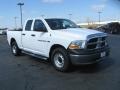 2011 Bright White Dodge Ram 1500 ST Quad Cab 4x4  photo #3