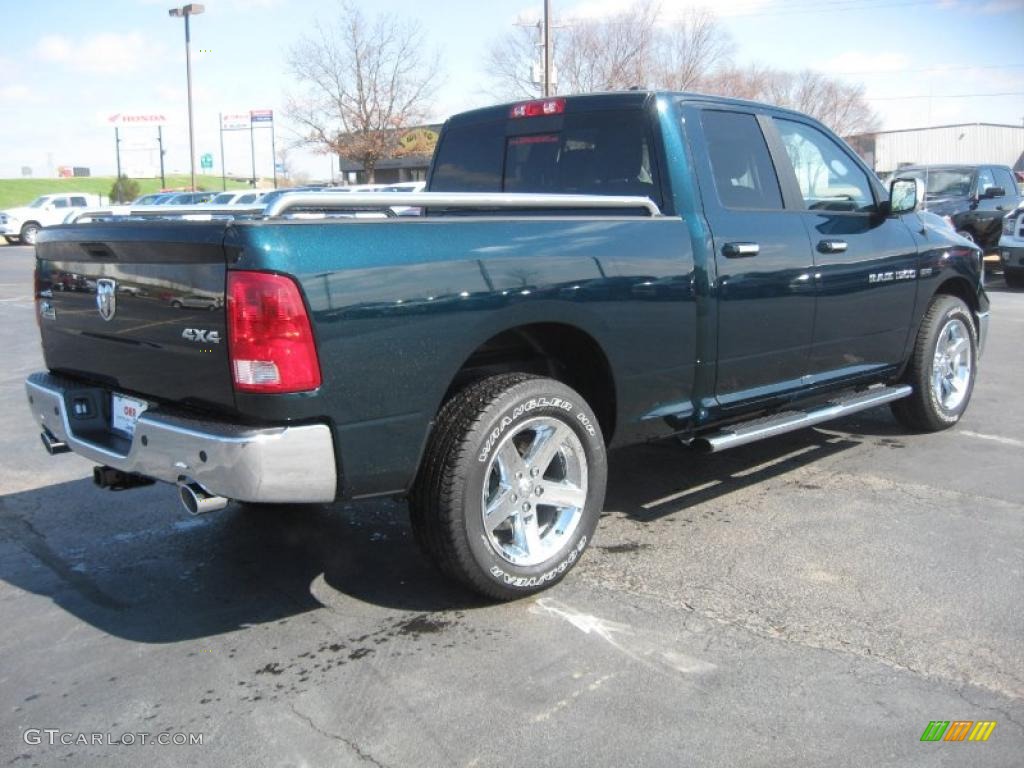 2011 Ram 1500 Big Horn Quad Cab 4x4 - Hunter Green Pearl / Light Pebble Beige/Bark Brown photo #5