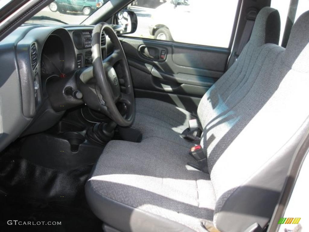 Medium Gray Interior 2002 Chevrolet S10 Regular Cab Photo #46547102