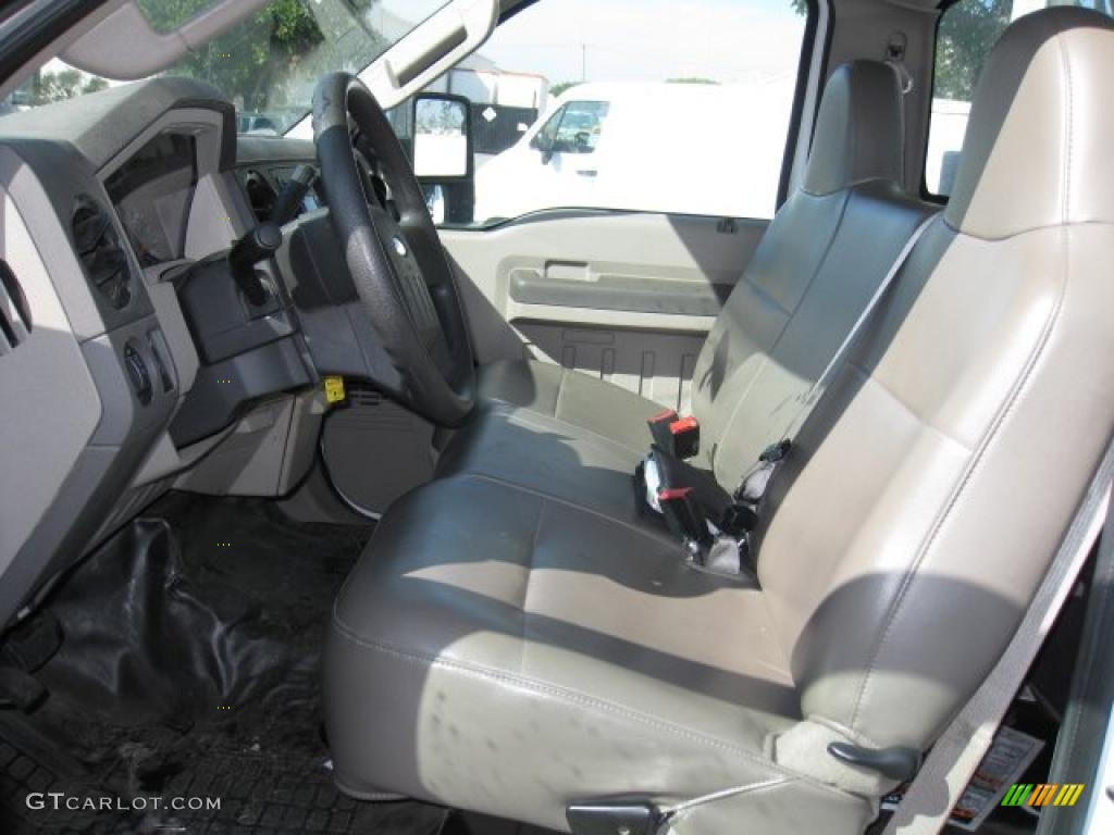 Medium Stone Interior 2008 Ford F350 Super Duty XL Regular Cab Chassis Commercial Photo #46547261