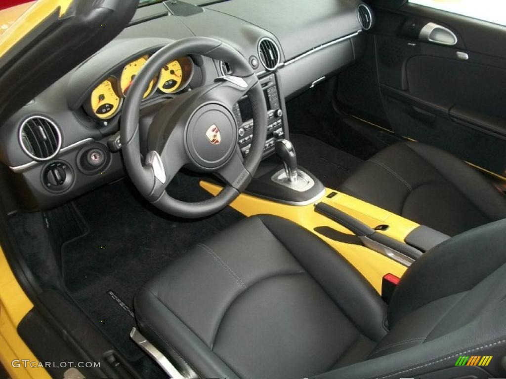 Black Interior 2011 Porsche Boxster S Photo #46547288