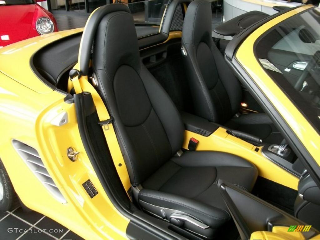 Black Interior 2011 Porsche Boxster S Photo #46547525