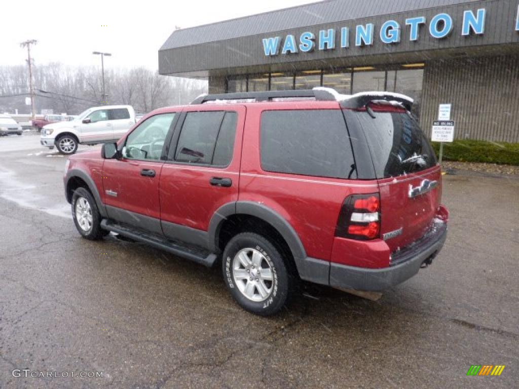 2006 Explorer XLT 4x4 - Redfire Metallic / Stone photo #2