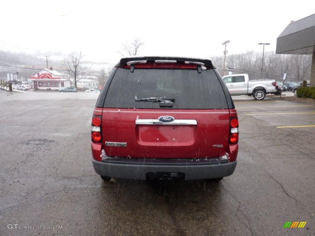 2006 Explorer XLT 4x4 - Redfire Metallic / Stone photo #3