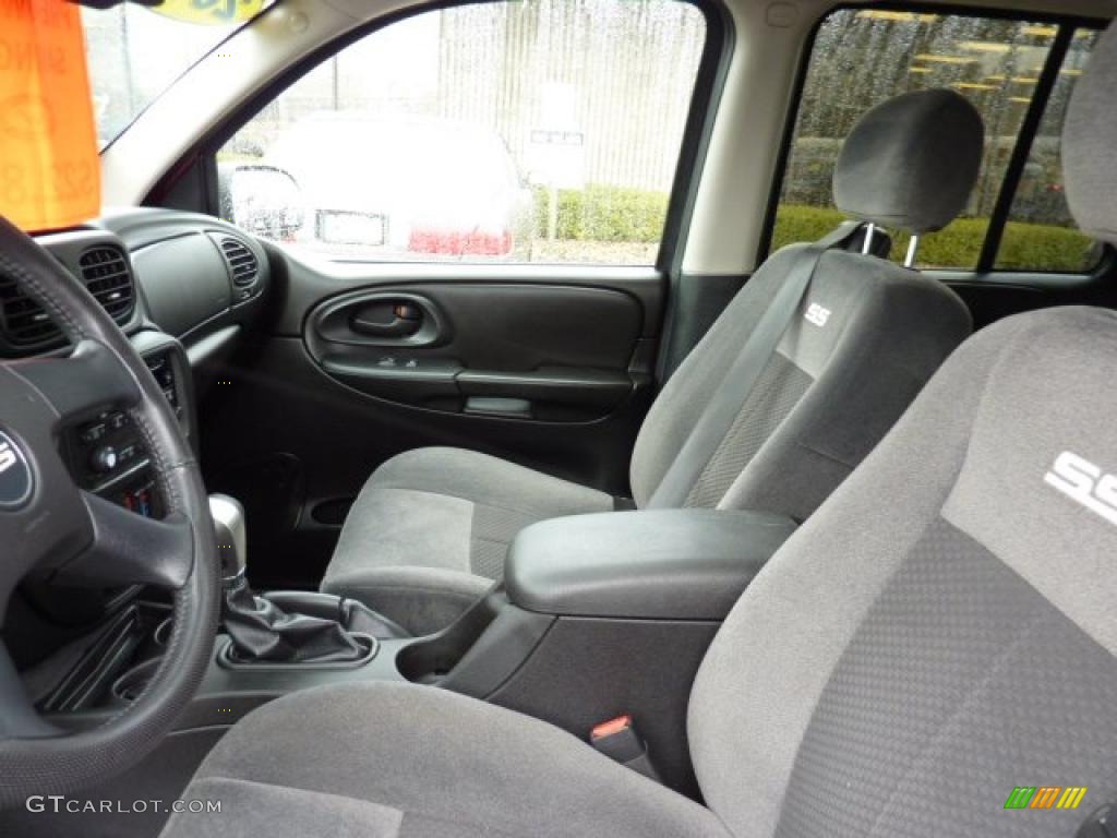 Ebony Interior 2008 Chevrolet TrailBlazer SS 4x4 Photo #46547897