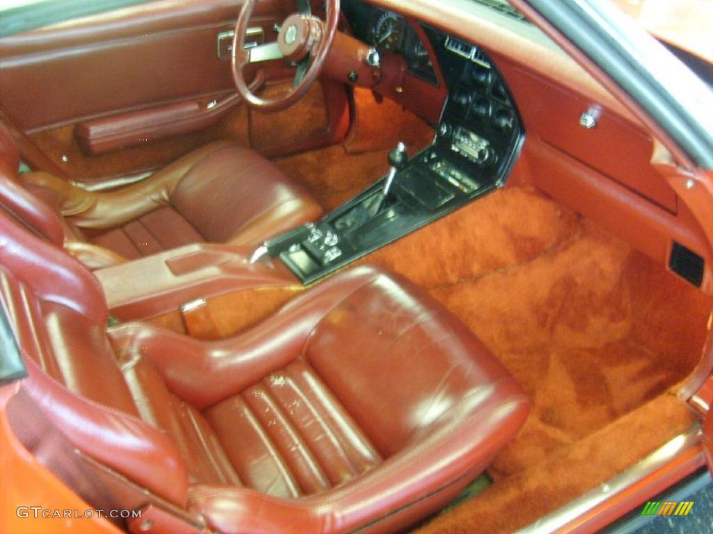 Dark Red Interior 1982 Chevrolet Corvette Coupe Photo #46549118