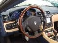 2011 Maserati GranTurismo Convertible Pearl Beige Interior Steering Wheel Photo