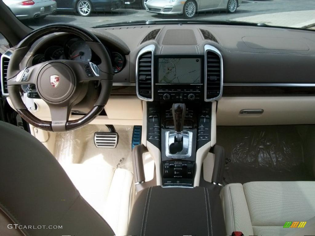 2011 Porsche Cayenne S Umber Brown/Cream Dashboard Photo #46550918