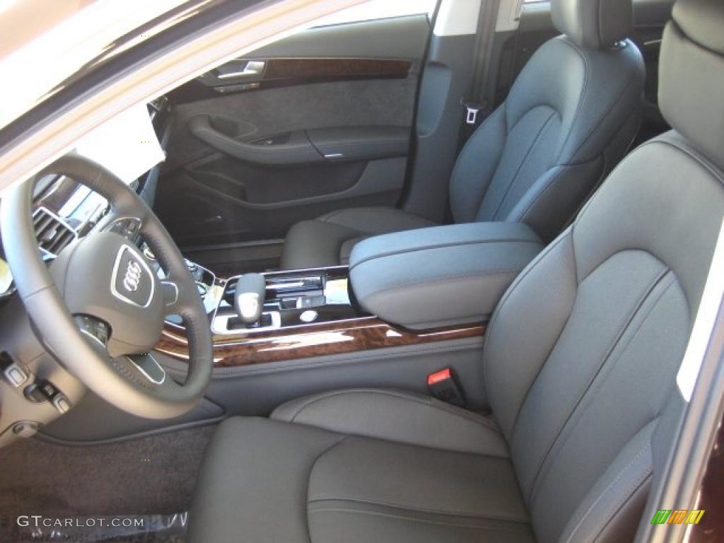 Black Interior 2011 Audi A8 L 4.2 FSI quattro Photo #46551203