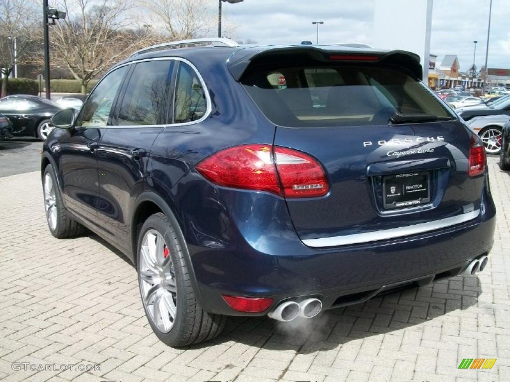 2011 Cayenne Turbo - Dark Blue Metallic / Luxor Beige photo #7