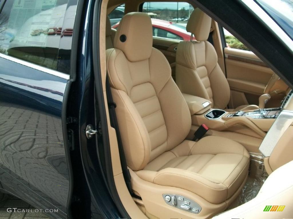 2011 Cayenne Turbo - Dark Blue Metallic / Luxor Beige photo #32