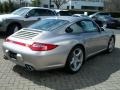 Platinum Silver Metallic 2011 Porsche 911 Carrera 4S Coupe Exterior