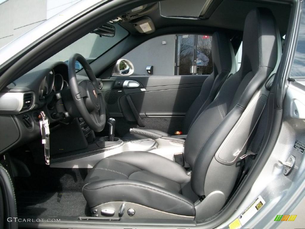 2011 911 Carrera 4S Coupe - Platinum Silver Metallic / Black photo #13