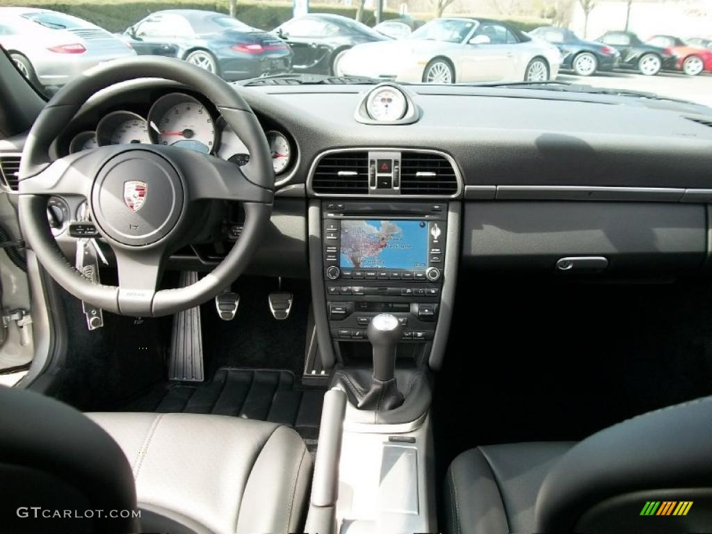 2011 911 Carrera 4S Coupe - Platinum Silver Metallic / Black photo #15