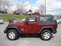 Red Rock Crystal Pearl 2008 Jeep Wrangler X 4x4 Exterior