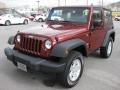 2008 Red Rock Crystal Pearl Jeep Wrangler X 4x4  photo #2