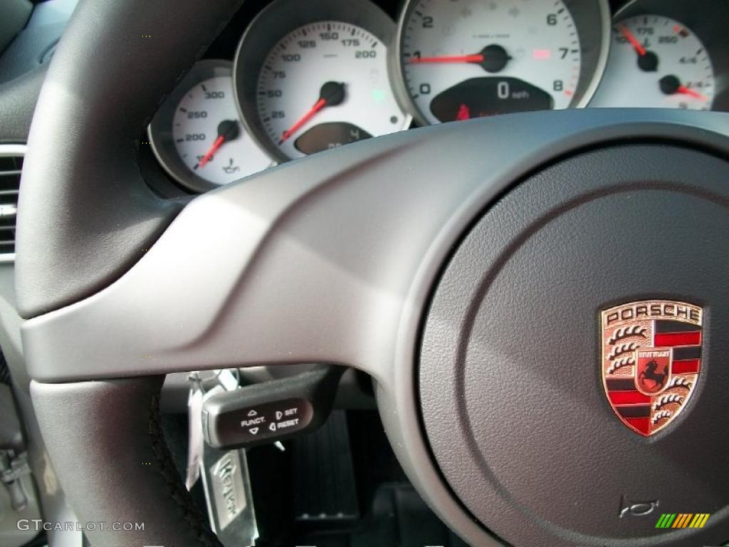 2011 911 Carrera 4S Coupe - Platinum Silver Metallic / Black photo #17