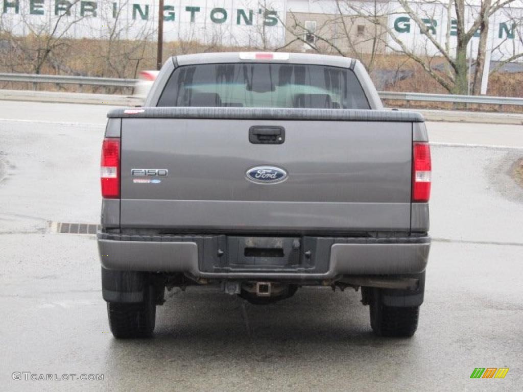 2005 F150 XL SuperCab 4x4 - Dark Shadow Grey Metallic / Black photo #5