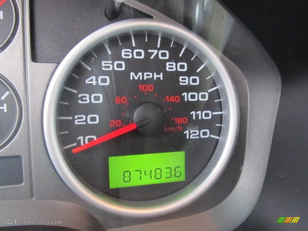 2005 F150 XL SuperCab 4x4 - Dark Shadow Grey Metallic / Black photo #9
