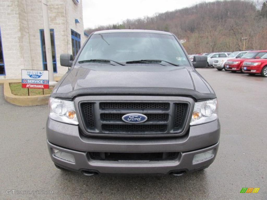 2005 F150 XL SuperCab 4x4 - Dark Shadow Grey Metallic / Black photo #10