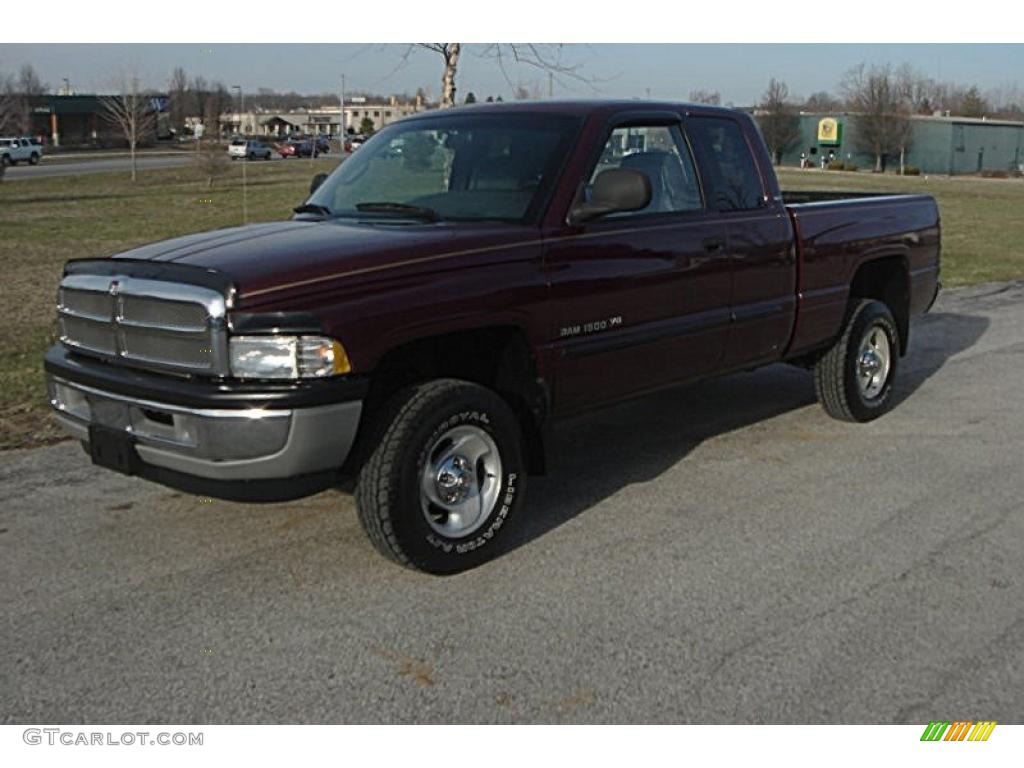 2001 Ram 1500 SLT Club Cab 4x4 - Dark Garnet Red Pearl / Mist Gray photo #27