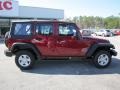 2011 Deep Cherry Red Jeep Wrangler Unlimited Sport 4x4  photo #8