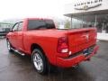 2010 Flame Red Dodge Ram 1500 Sport Quad Cab 4x4  photo #3