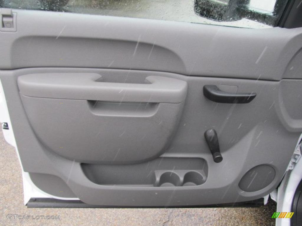 2010 Chevrolet Silverado 2500HD Regular Cab Chassis Utility Dark Titanium Door Panel Photo #46557345