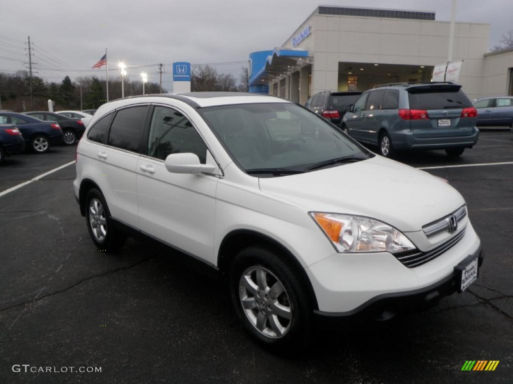 2007 CR-V EX-L 4WD - Taffeta White / Ivory photo #1