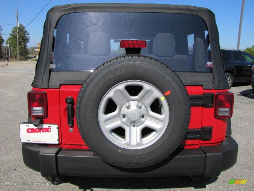 2011 Wrangler Sport 4x4 - Flame Red / Black photo #6