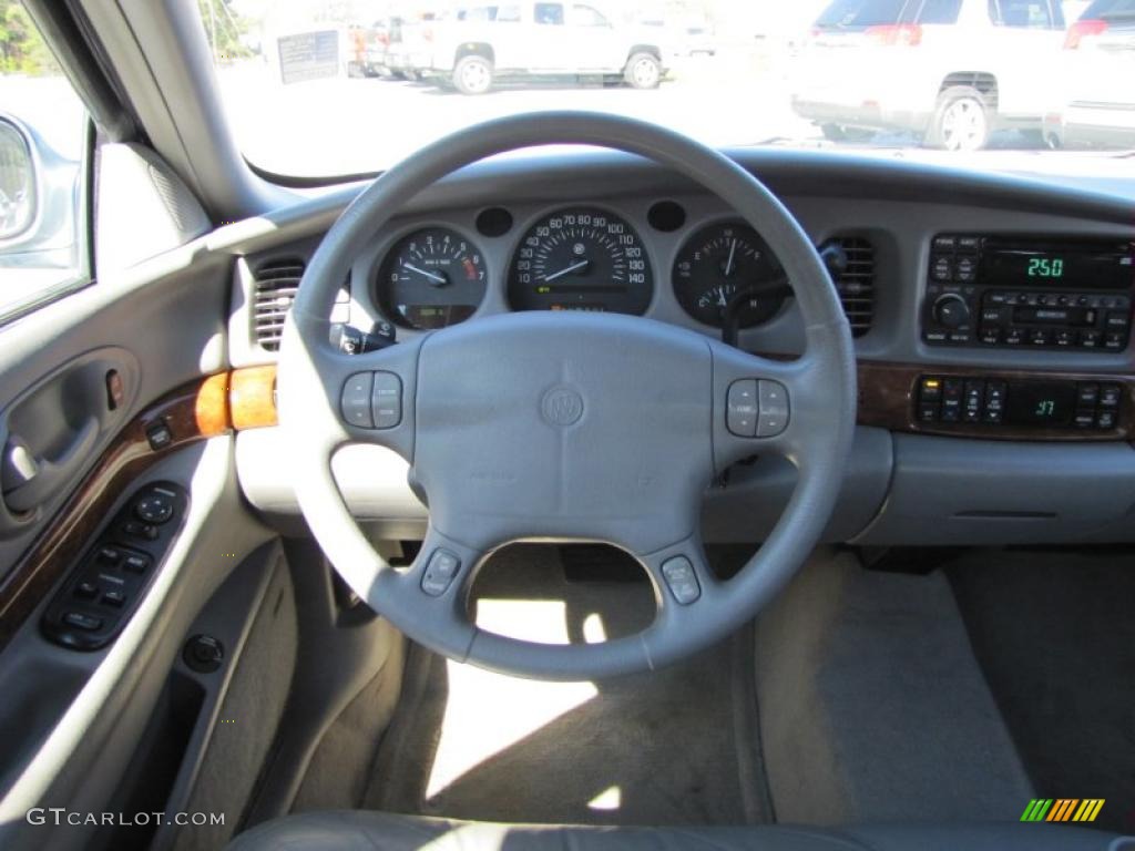 2001 Buick LeSabre Limited Medium Gray Steering Wheel Photo #46558236