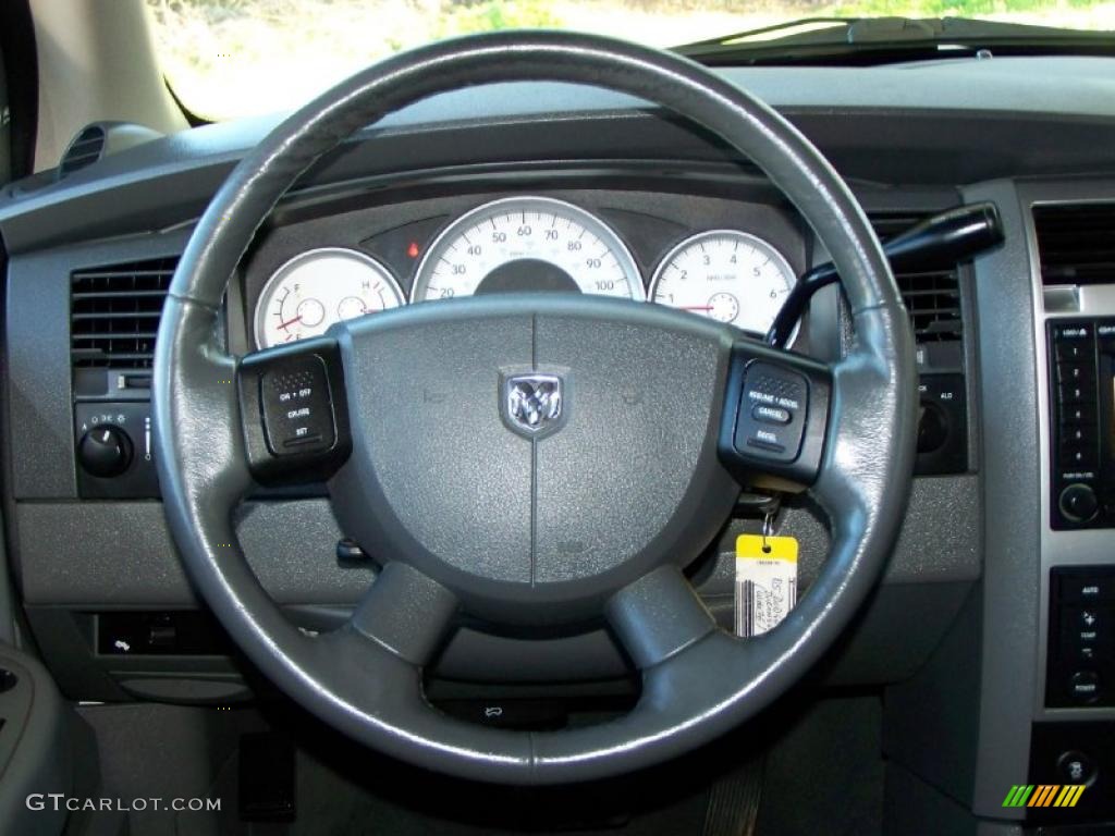 2005 Dodge Durango Limited 4x4 Medium Slate Gray Steering Wheel Photo #46558809
