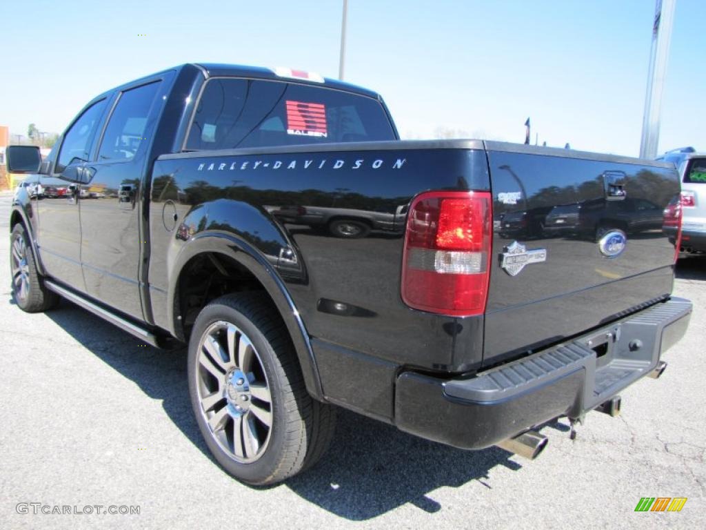 Black 2007 Ford F150 Harley-Davidson SuperCrew Exterior Photo #46559086