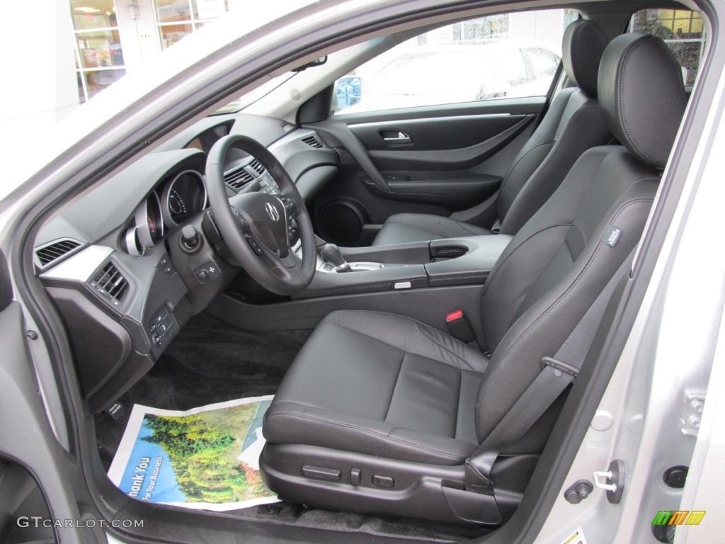 Ebony Interior 2010 Acura ZDX AWD Technology Photo #46559235